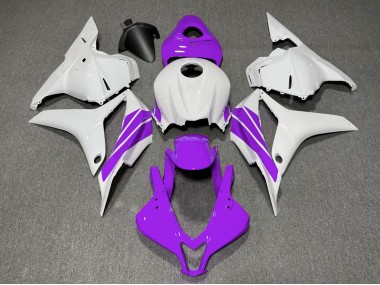 Lila & Weißer Seitenstreifen 2009-2012 CBR600RR Motorrad Verkleidung