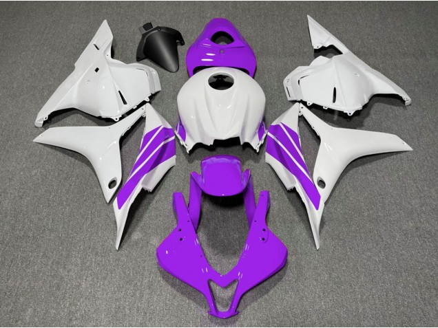 Lila & Weißer Seitenstreifen 2009-2012 CBR600RR Motorrad Verkleidung