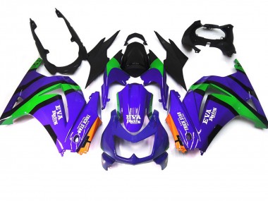 Lilagrün & Schwarz 2008-2012 Ninja 250 Motorrad Verkleidung