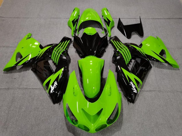 Limettengrün & Schwarz 2006-2011 ZX14R Motorrad Verkleidung