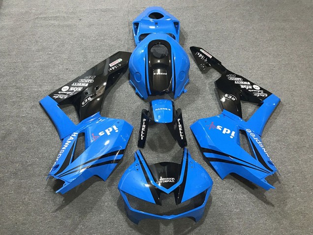 Logos In Glänzendem Blau 2013-2023 CBR600RR Motorrad Verkleidung