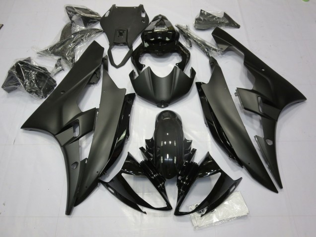 Matt & Glänzend Schwarz 2006-2007 R6 Motorrad Verkleidung