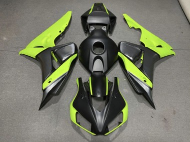 Matt Grau Schwarz & Grün 2006-2007 CBR1000RR Motorrad Verkleidung