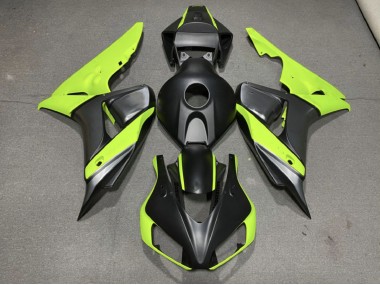 Matt Grau Schwarz & Grün 2006-2007 CBR1000RR Motorrad Verkleidung