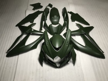 Matt Grün 2008-2010 GSXR 600-750 Motorrad Verkleidung