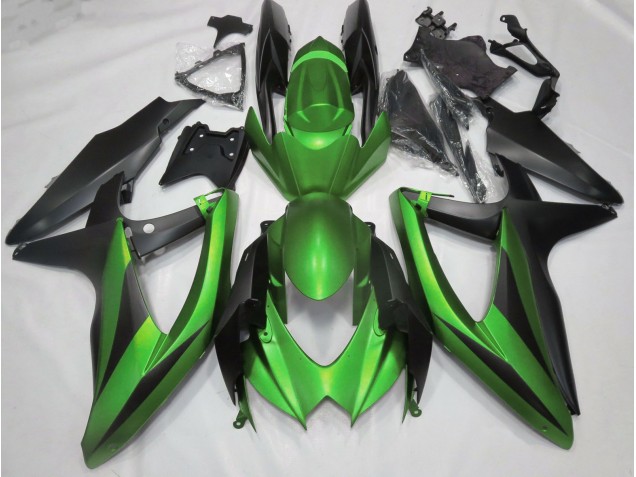 Matt Grün 2008-2010 GSXR 600-750 Motorrad Verkleidung