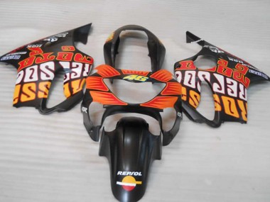Matt Orange Schwarz & Rot 1999-2000 CBR600 F4 Motorrad Verkleidung