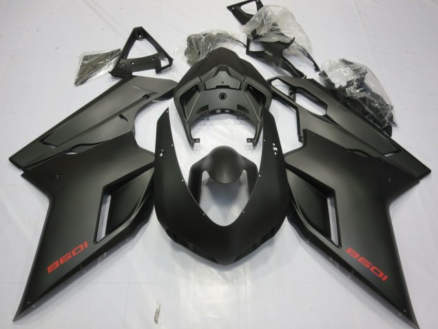 Matt Schwarz 2007-2014 Ducati 848 1098 1198 Motorrad Verkleidung