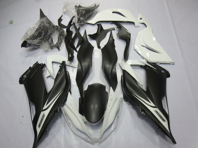Matt Schwarz-Weiß 2013-2018 ZX6R Motorrad Verkleidung