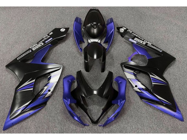 Matt Schwarz & Blau 2005-2006 GSXR 1000 Motorrad Verkleidung
