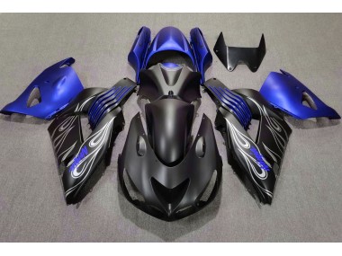 Matt Schwarz & Blau 2006-2011 ZX14R Motorrad Verkleidung