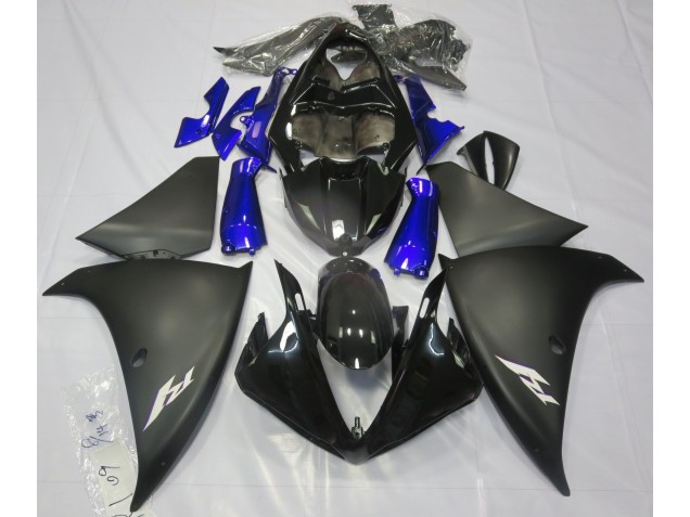 Matt Schwarz & Blau 2009-2011 R1 Motorrad Verkleidung