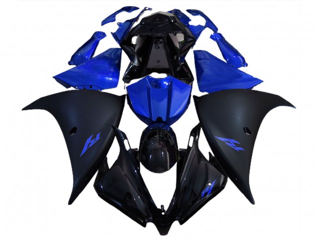 Matt Schwarz & Blau 2012-2014 R1 Motorrad Verkleidung