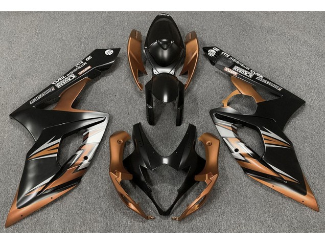Matt Schwarz & Bronze 2005-2006 GSXR 1000 Motorrad Verkleidung