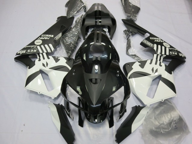 Matt Schwarz & Druckerlogos 2005-2006 CBR600RR Motorrad Verkleidung