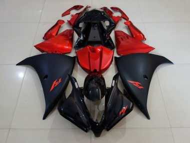 Matt Schwarz & Feuerrot 2012-2014 R1 Motorrad Verkleidung