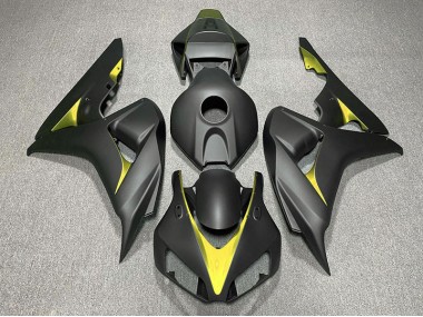 Matt Schwarz & Gelb 2006-2007 CBR1000RR Motorrad Verkleidung