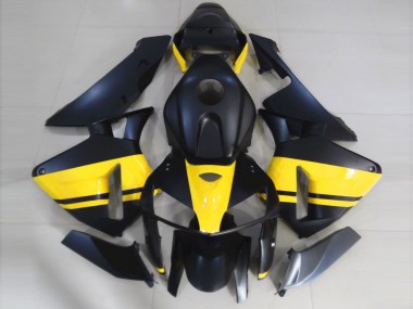 Matt Schwarz & Gelb Glänzend 2005-2006 CBR600RR Motorrad Verkleidung