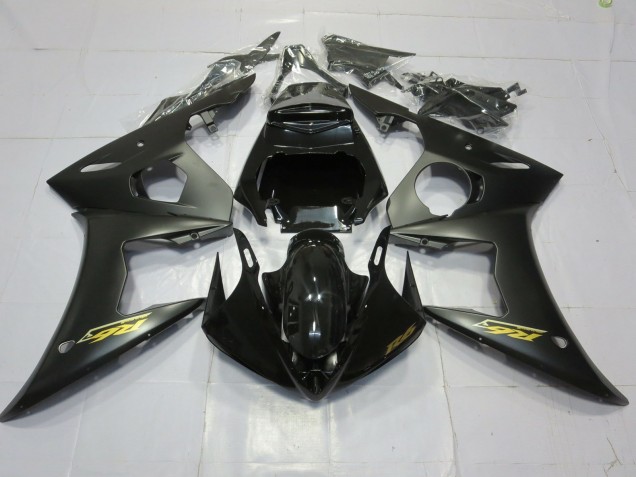 Matt Schwarz Gold 2003-2004 R6 Motorrad Verkleidung
