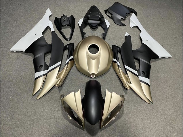 Matt Schwarz & Gold 2008-2016 R6 Motorrad Verkleidung