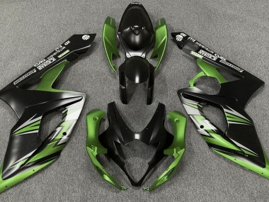 Matt Schwarz & Grün 2005-2006 GSXR 1000 Motorrad Verkleidung