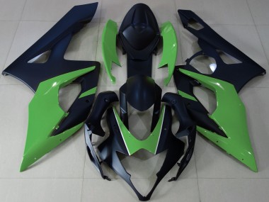 Matt Schwarz & Grün 2005-2006 GSXR 1000 Motorrad Verkleidung
