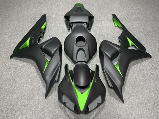 Matt Schwarz & Grün 2006-2007 CBR1000RR Motorrad Verkleidung