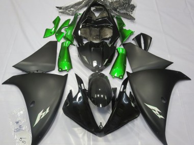 Matt Schwarz & Grün 2009-2011 R1 Motorrad Verkleidung