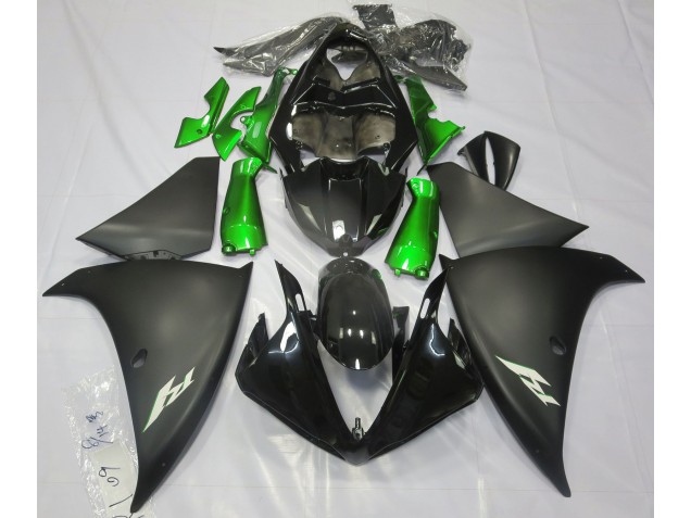 Matt Schwarz & Grün 2009-2011 R1 Motorrad Verkleidung