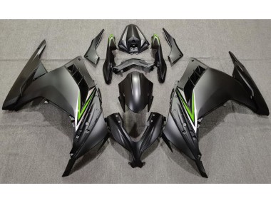 Matt Schwarz & Grün 2013-2018 Ninja 300 Motorrad Verkleidung