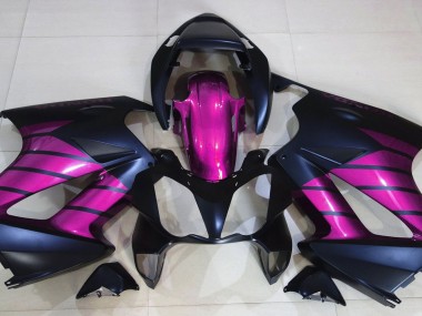 Matt Schwarz & Pink 2002-2012 VFR800 Motorrad Verkleidung