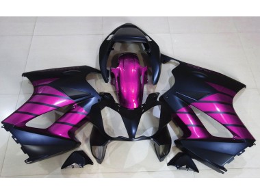 Matt Schwarz & Pink 2002-2012 VFR800 Motorrad Verkleidung