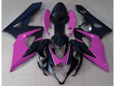 Matt Schwarz & Pink 2005-2006 GSXR 1000 Motorrad Verkleidung