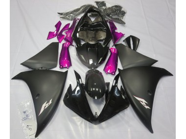 Matt Schwarz & Pink 2009-2011 R1 Motorrad Verkleidung