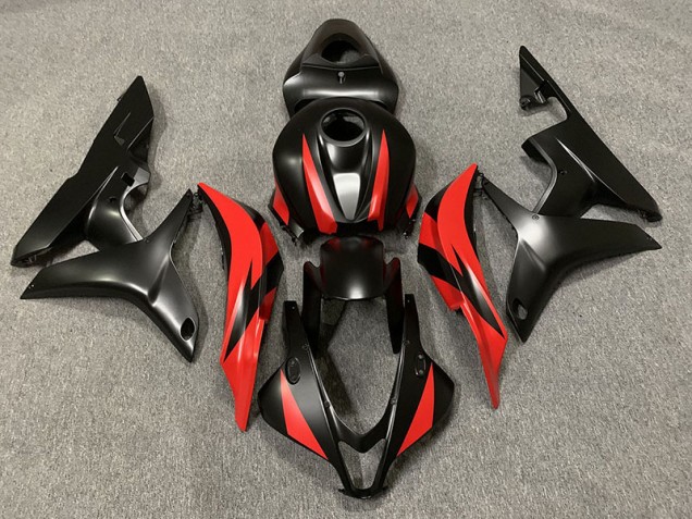 Matt Schwarz & Rot 2007-2008 CBR600RR Motorrad Verkleidung