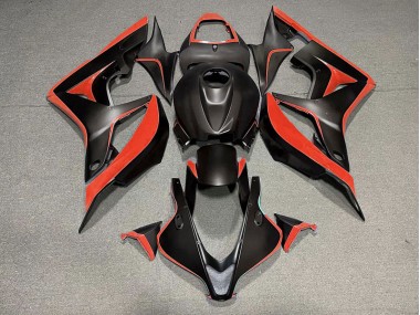 Matt Schwarz & Rot 2007-2008 CBR600RR Motorrad Verkleidung
