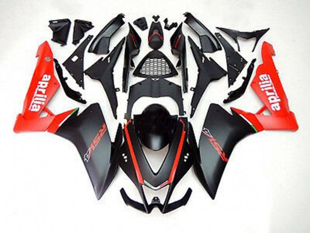 Matt Schwarz & Rot 2012-2015 RS4 125 Motorrad Verkleidung Matt Schwarz & Rot 2012-2015 RS4 125 Motorrad Verkleidung