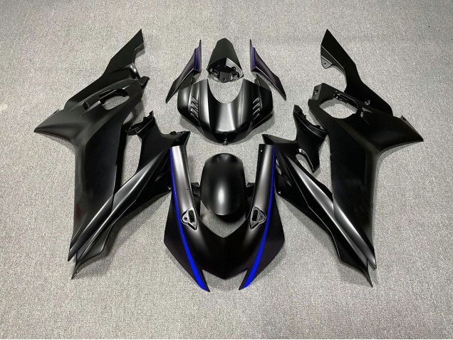 Matt Schwarze & Blaue Akzente 2017-2021 R6 Motorrad Verkleidung