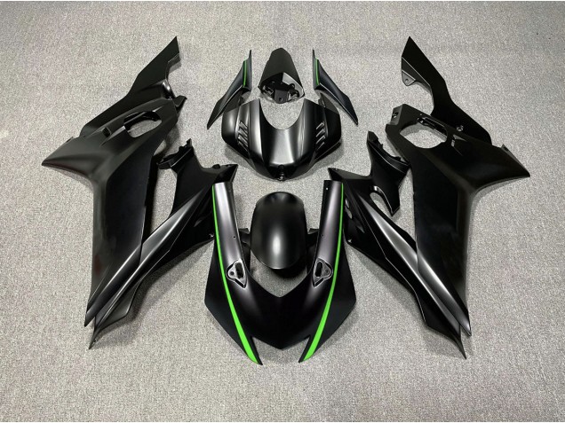 Matt Schwarze & Grüne Akzente 2017-2021 R6 Motorrad Verkleidung