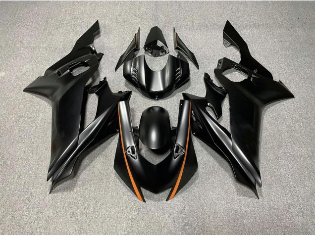 Matt Schwarze & Orange Akzente 2017-2021 R6 Motorrad Verkleidung
