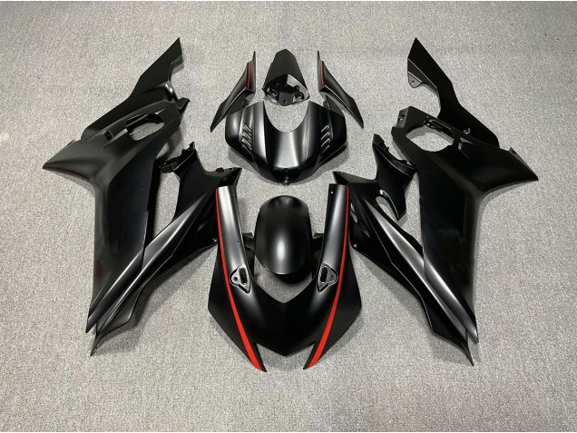 Matt Schwarze & Rot Akzente 2017-2021 R6 Motorrad Verkleidung