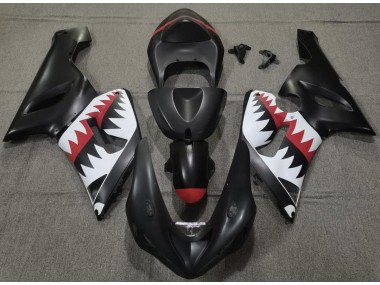Matt Schwarzer Hai 2005-2006 ZX6R Motorrad Verkleidung