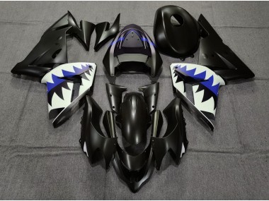 Matt Schwarzer & Tiefes Blauer Hai 2004-2005 ZX10R Motorrad Verkleidung