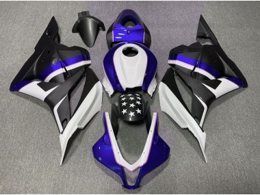 Matt Schwarzer & Tiefes Blauer Stern 2009-2012 CBR600RR Motorrad Verkleidung