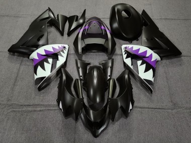 Matt Schwarzer & Violetter Hai 2004-2005 ZX10R Motorrad Verkleidung