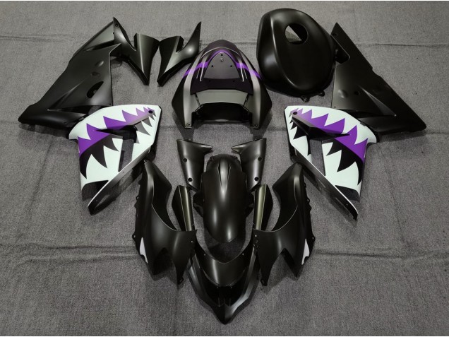 Matt Schwarzer & Violetter Hai 2004-2005 ZX10R Motorrad Verkleidung