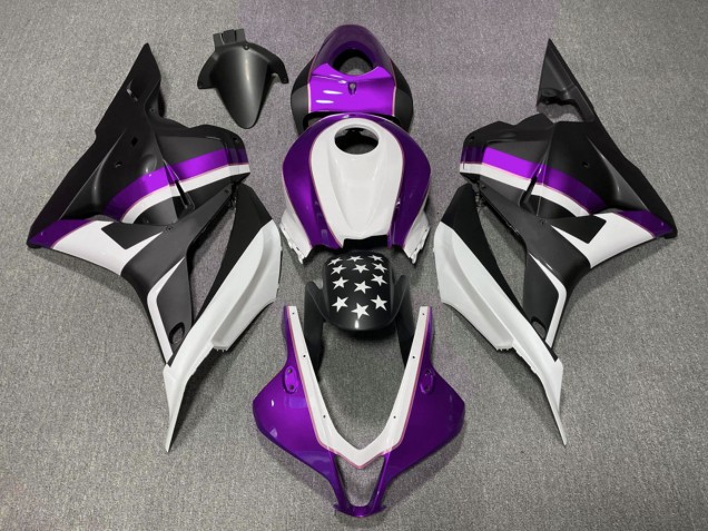 Matt Schwarzer & Violetter Stern 2009-2012 CBR600RR Motorrad Verkleidung Matt Schwarzer & Violetter Stern 2009-2012 CBR600RR Motorrad Verkleidung