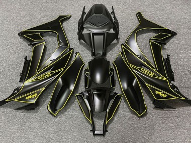 Matt Schwarzes & Gelbes Futter 2011-2015 ZX10R Motorrad Verkleidung
