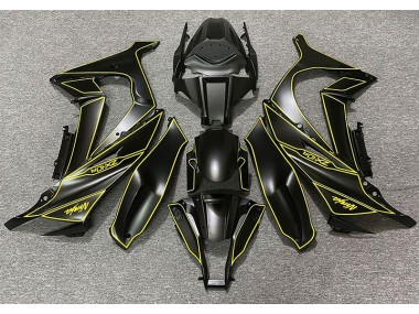 Matt Schwarzes & Gelbes Futter 2011-2015 ZX10R Motorrad Verkleidung