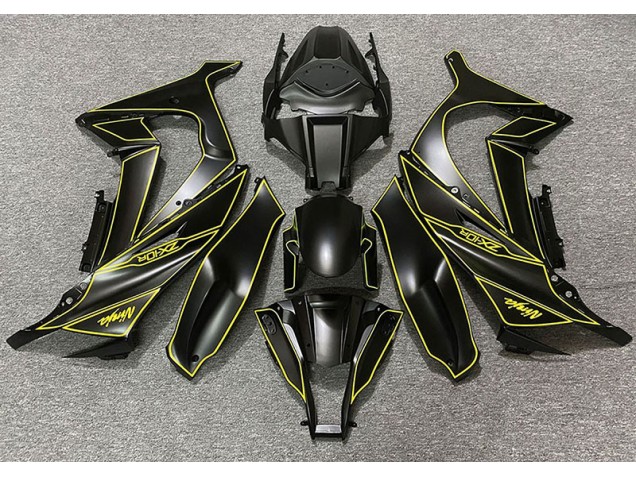 Matt Schwarzes & Gelbes Futter 2011-2015 ZX10R Motorrad Verkleidung
